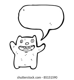 cartoon funny little bear