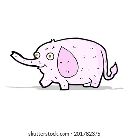 cartoon funny little elephant