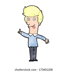 caricaturista con idea