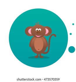 Cartoon funny monkey