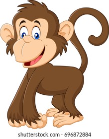 Cartoon funny monkey