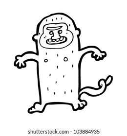 cartoon funny monkey character