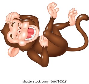 Cartoon funny monkey cartoon laughing