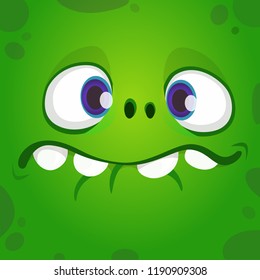 Scary Cartoon Monster Face Monster Avatar Stock Illustration 1513661894