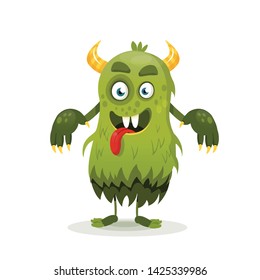cartoon funny monster vector illustration
