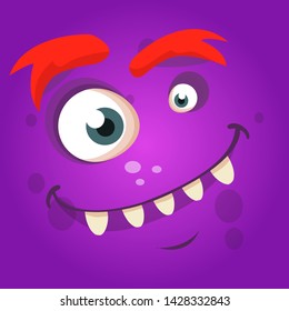 cartoon funny monster vector illustration