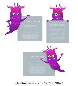 cartoon funny monster vector illustration