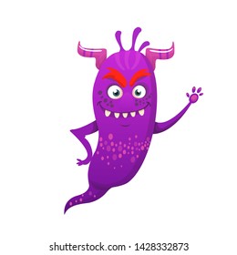 cartoon funny monster vector illustration
