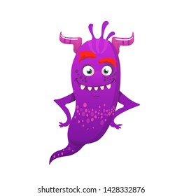 cartoon funny monster vector illustration