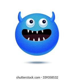 Cartoon funny monster. Vector illustration