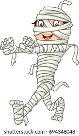 Cartoon funny mummy 