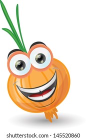 Cartoon funny onion