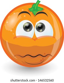 Cartoon funny orange
