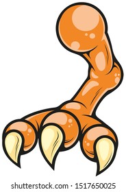 Cartoon funny ore bird paw