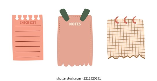 Cartoon Funny Paper Notes, School Stickers, Office List Planners or Schedule Sheets. To Do List Or Memo Blanks, Notepaper, Meeting Reminder. Information Board With Appointment Isolated Vector Elements