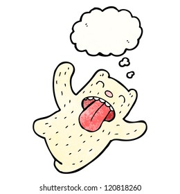 cartoon funny polar bear