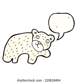 cartoon funny polar bear