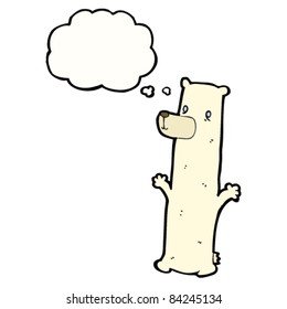 cartoon funny polar bear
