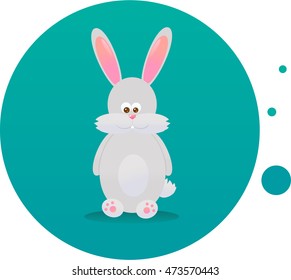 Cartoon funny rabbit