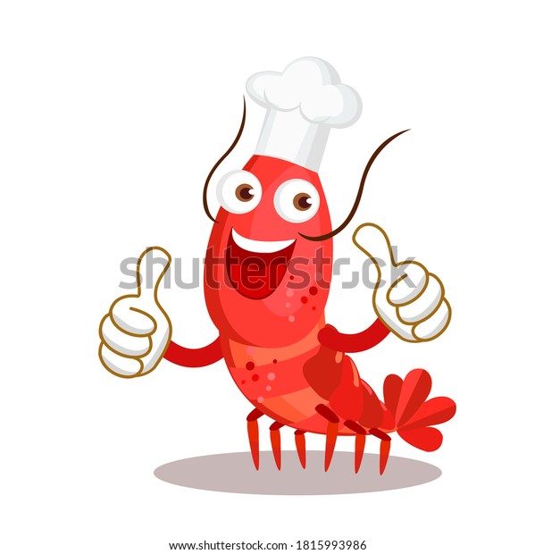 Cartoon Funny Red Shrimp Vector Stock Vector (Royalty Free) 1815993986 ...