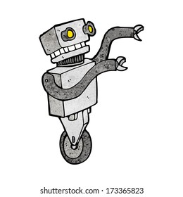 robot divertido de dibujos animados