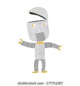 robot divertido de dibujos animados