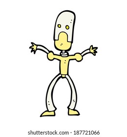 robot divertido de dibujos animados