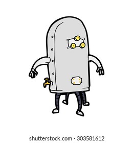 Cartoon-lustiger Roboter