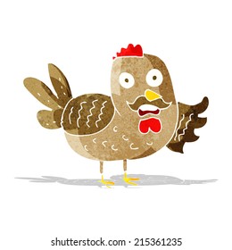 cartoon funny rooster