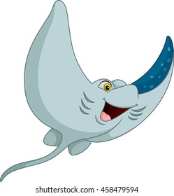 Cartoon funny stingray