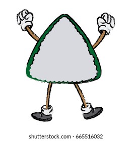 cartoon funny sushi food character japanese