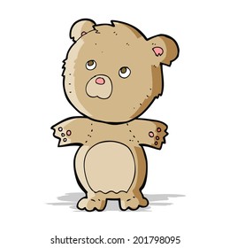 cartoon funny teddy bear