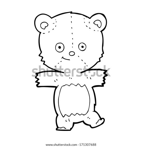 Cartoon Funny Teddy Bear Stock Vector Royalty Free 171307688 Shutterstock