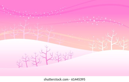 Cartoon funny trees.Vector illustration