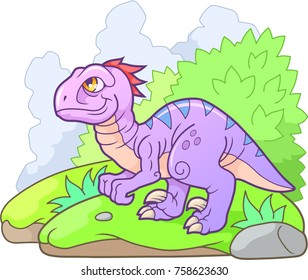 cartoon funny velociraptor cute picture