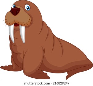 Cartoon Funny Walrus