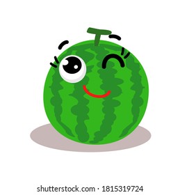 Vector de caracteres divertidos de sandía