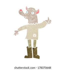 cartoon funny werewolf