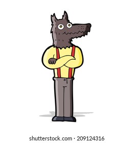 cartoon funny werewolf
