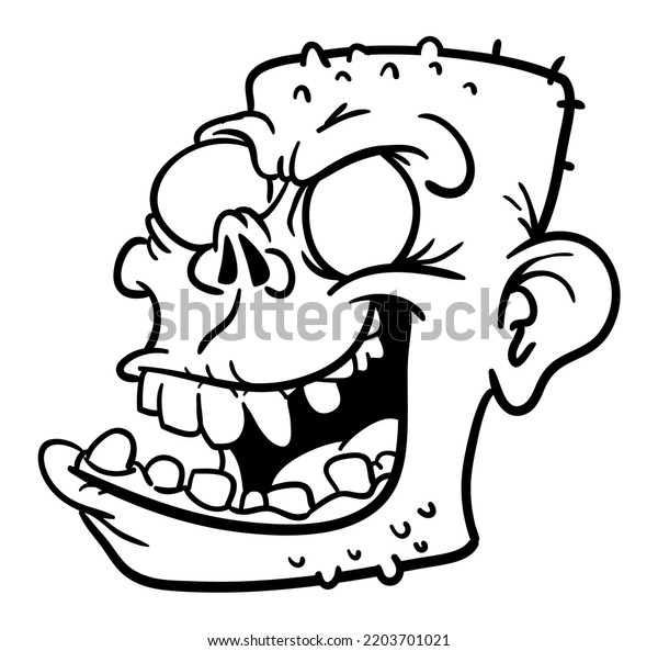 Cartoon Funny Zombie Character Design Scary Stock Vector (Royalty Free ...