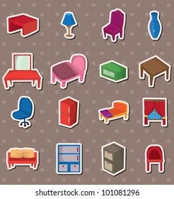 cartoon Furniture stickers