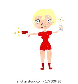cartoon future space girl