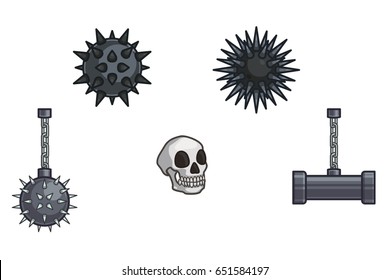 Cartoon Game Objects. A 2D game art object design for any type of game. Its fully customizable.