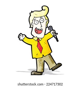 cartoon game show host