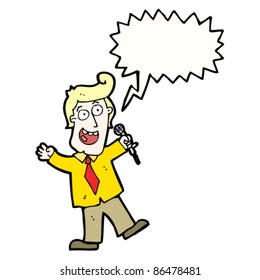 cartoon game show host