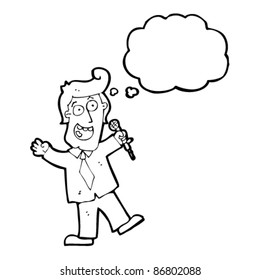 cartoon game show host