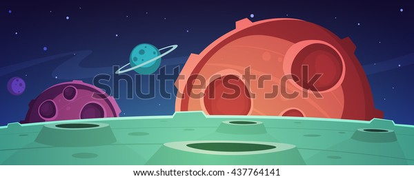 Cartoon Game Space\
Background