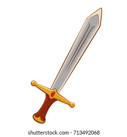 Cartoon game sword.