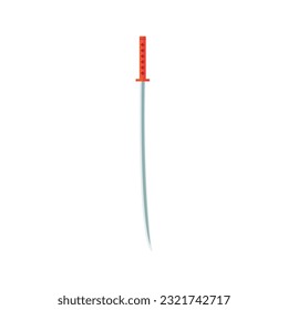 Cartoon game sword on white background. Crossed Knight Sword Ancient Weapon Cartoon Design