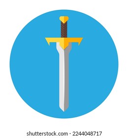 Espada de juego de caricatura. Ilustración vectorial.